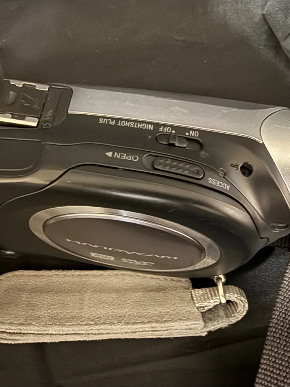 Sony Black and Silver Handycam Camcorder with Remote & Cables